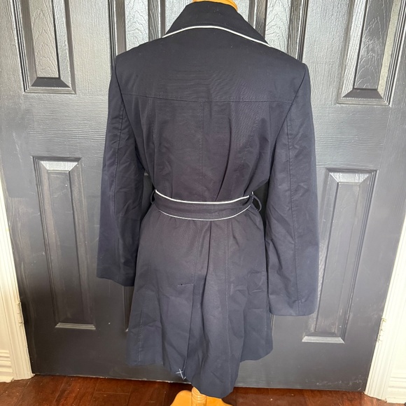 NWOT ANN TAYLOR Blue Double Breasted Coat M - Picture 4 of 12